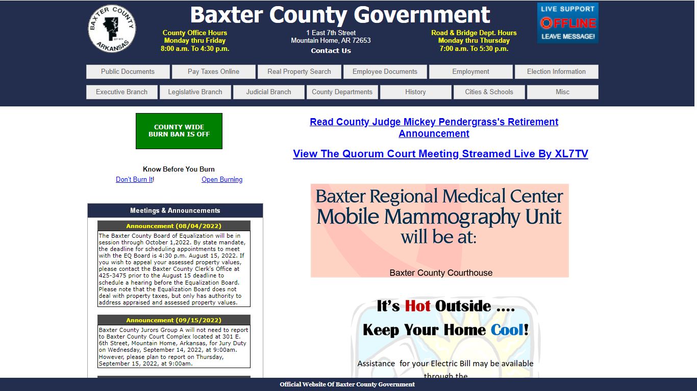 Baxter County Government - Arkansas